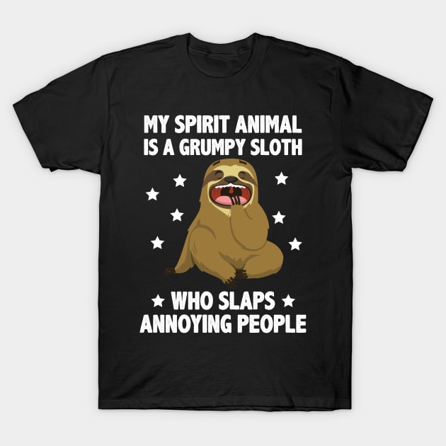 Funny cute sloth gift T-Shirt by Anonic